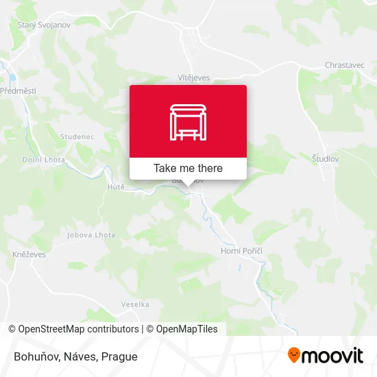 Карта Bohuňov, Náves
