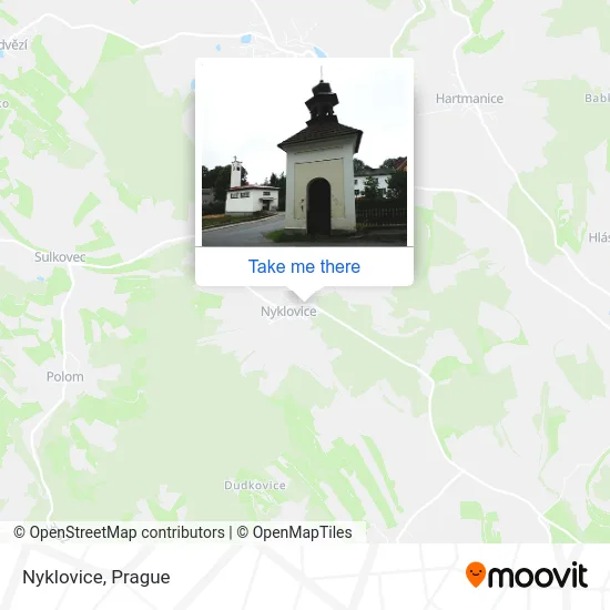 Карта Nyklovice