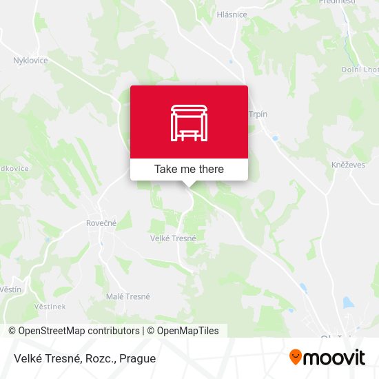 Velké Tresné, Rozc. map