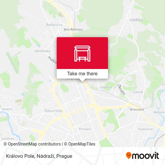 Královo Pole, Nádraží map