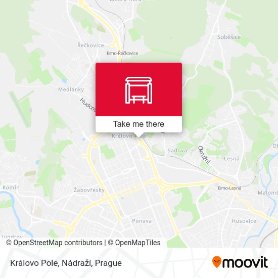 Královo Pole, Nádraží map