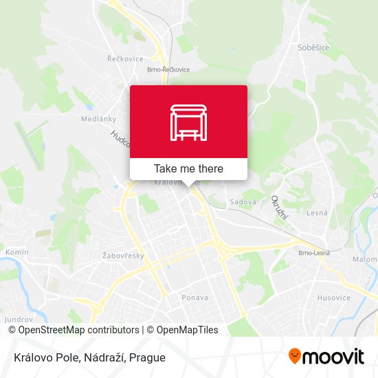 Královo Pole, Nádraží map