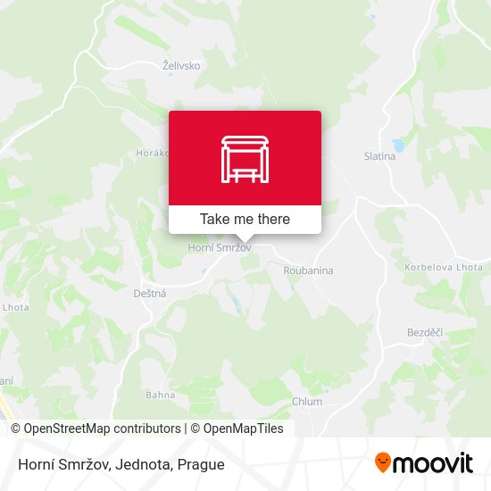 Horní Smržov, Jednota map