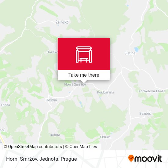 Horní Smržov, Jednota map