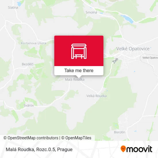 Карта Malá Roudka, Rozc.0.5