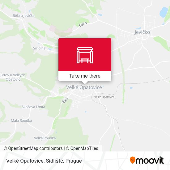 Velké Opatovice, Sídliště map