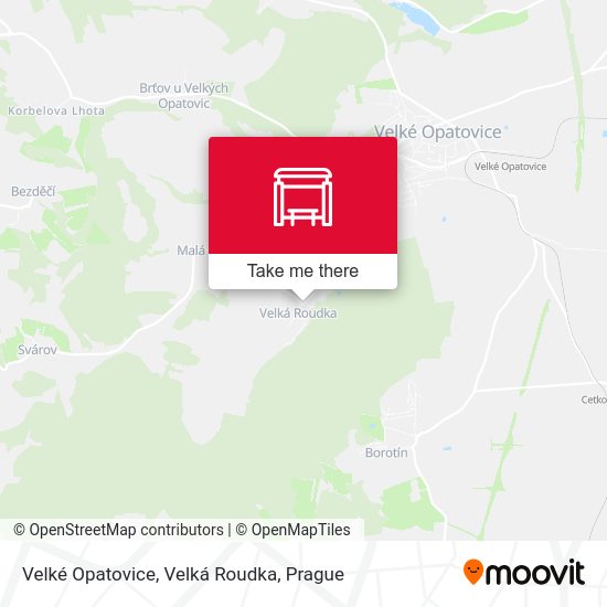 Velké Opatovice, Velká Roudka map
