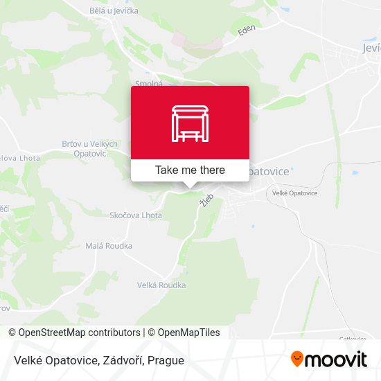 Velké Opatovice, Zádvoří map