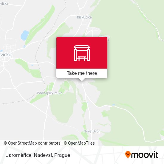 Jaroměřice, Nadevsí map