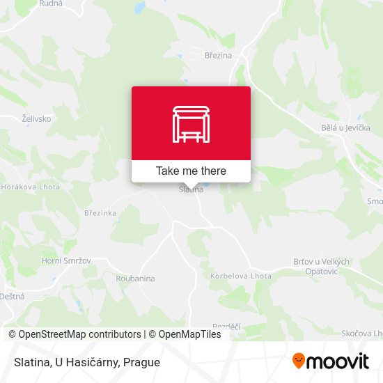 Slatina, U Hasičárny map