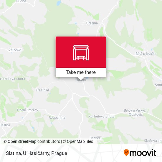 Slatina, U Hasičárny map