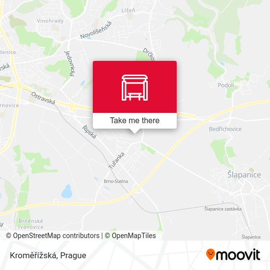 Kroměřížská map