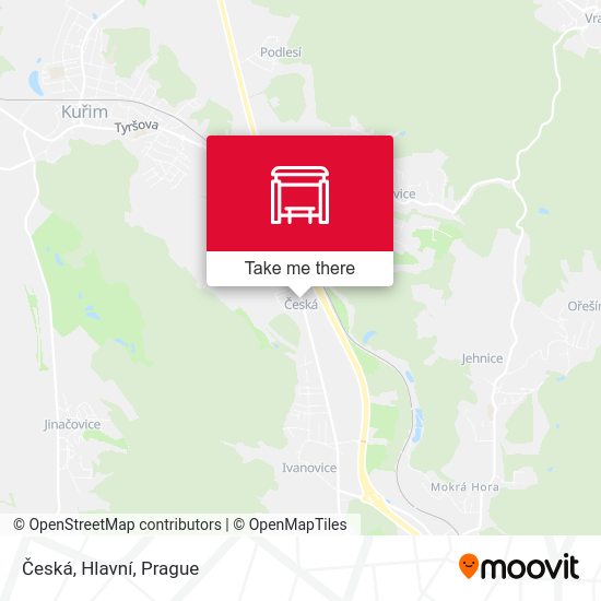Česká, Hlavní map