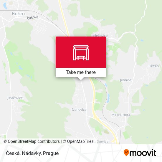 Česká, Nádavky map