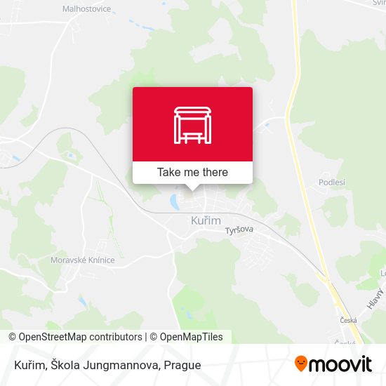 Kuřim, Škola Jungmannova map