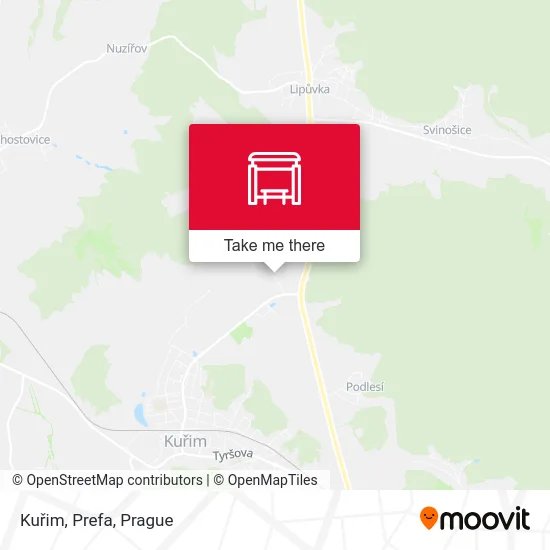 Карта Kuřim, Prefa