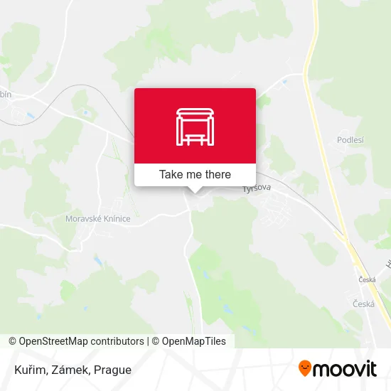 Карта Kuřim, Zámek