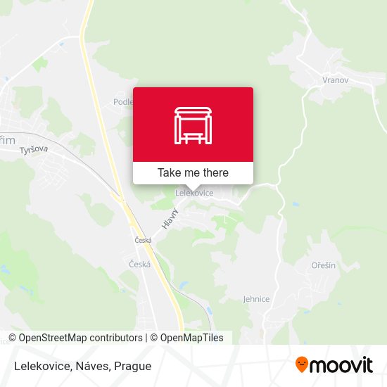 Карта Lelekovice, Náves