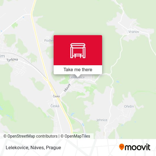 Карта Lelekovice, Náves