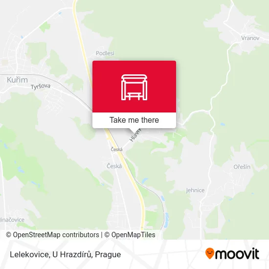 Карта Lelekovice, U Hrazdírů