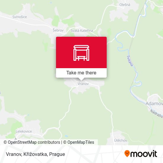 Vranov, Křižovatka map