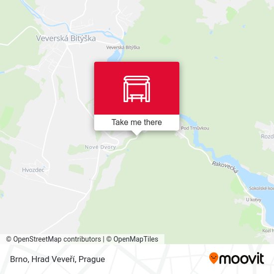 Brno, Hrad Veveří map