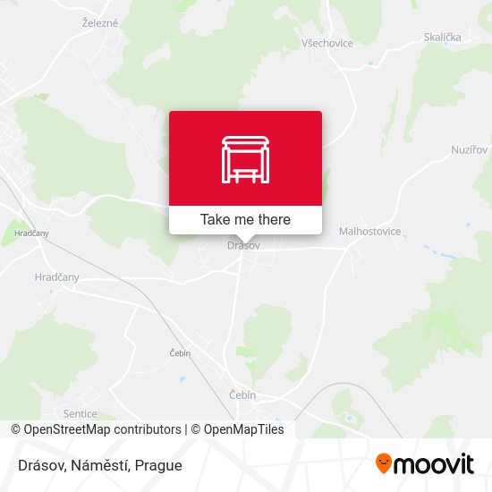 Drásov, Náměstí map