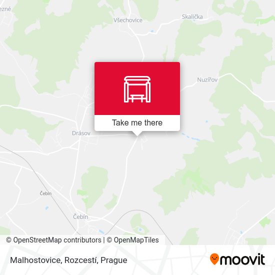 Malhostovice, Rozcestí map