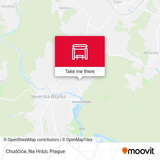 Карта Chudčice, Na Hrázi