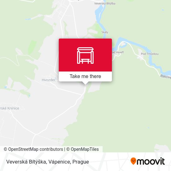 Veverská Bítýška, Vápenice map