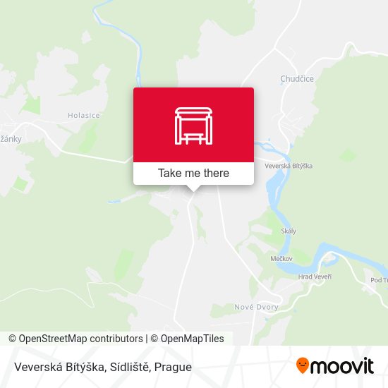 Veverská Bítýška, Sídliště map