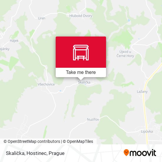 Skalička, Hostinec map