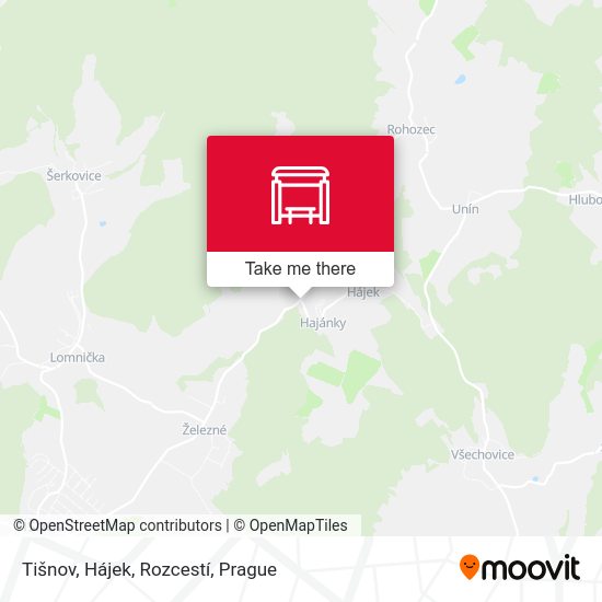 Tišnov, Hájek, Rozcestí map