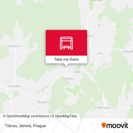 Tišnov, Jamné map