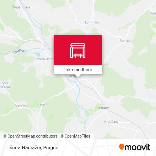 Tišnov, Nádražní map
