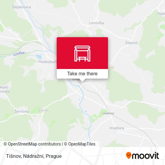 Tišnov, Nádražní map