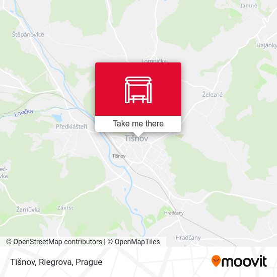 Tišnov, Riegrova map