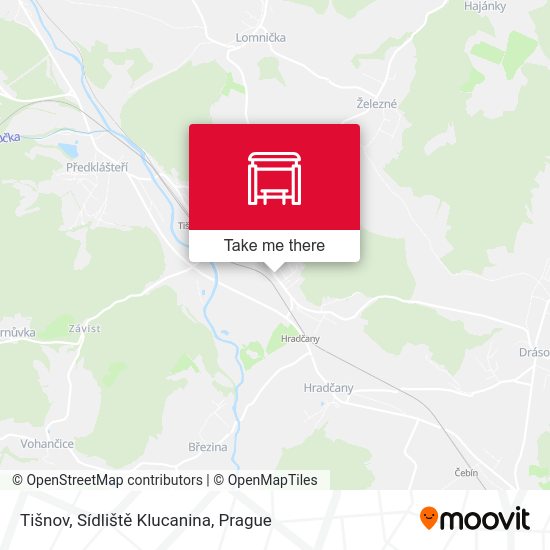 Tišnov, Sídliště Klucanina map