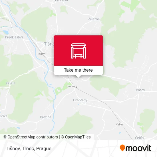 Карта Tišnov, Trnec
