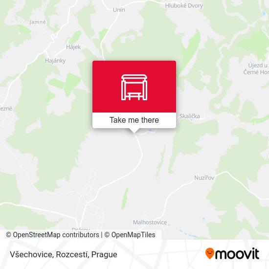 Všechovice, Rozcestí map