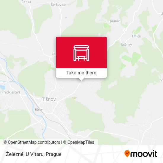 Карта Železné, U Vitaru