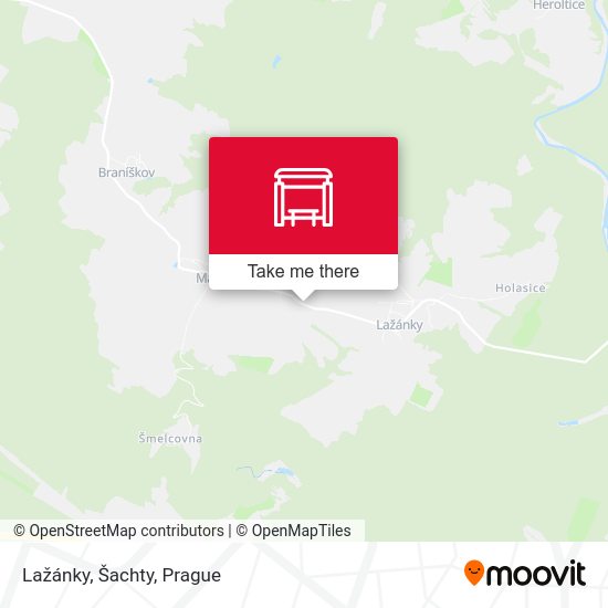 Lažánky, Šachty map