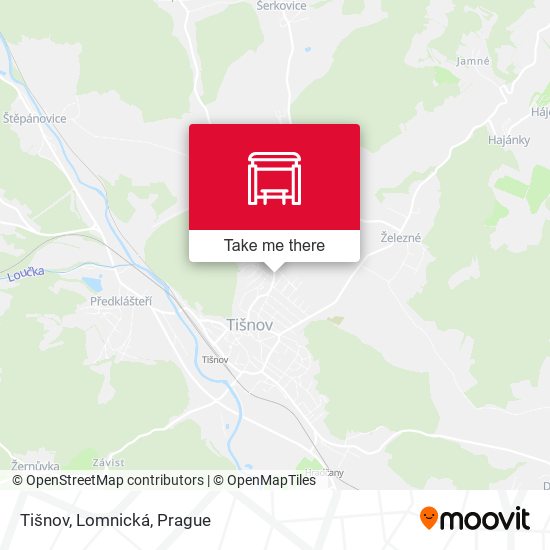 Tišnov, Lomnická map