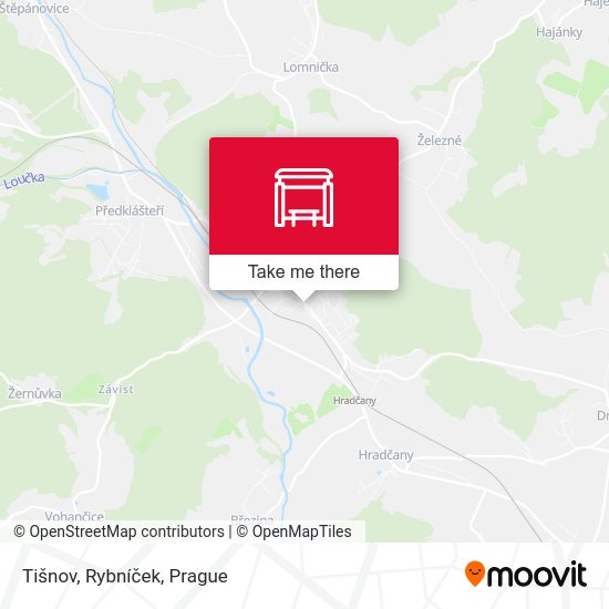 Tišnov, Rybníček map