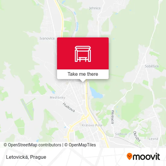 Карта Letovická