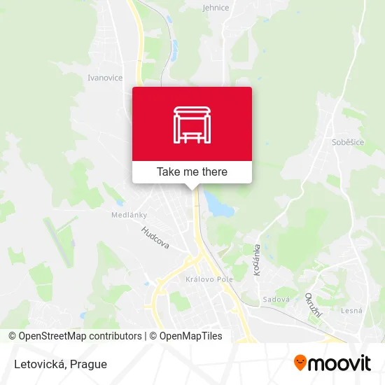 Карта Letovická