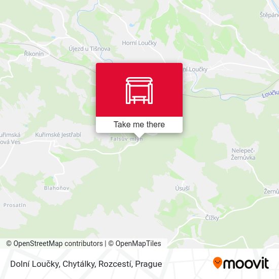 Dolní Loučky, Chytálky, Rozcestí map