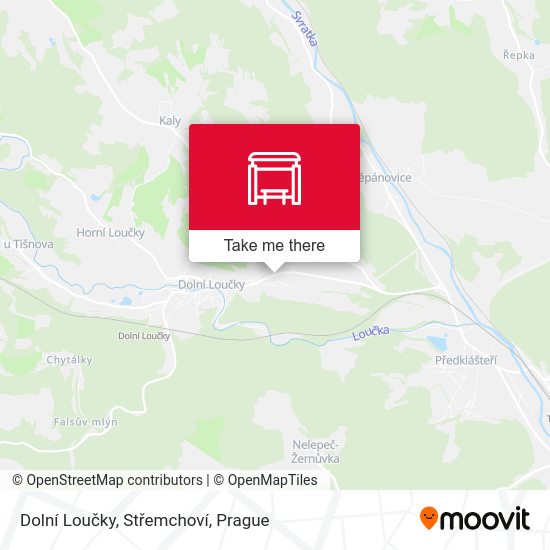 Dolní Loučky, Střemchoví map