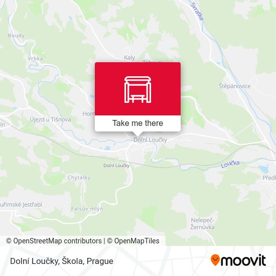 Dolní Loučky, Škola map
