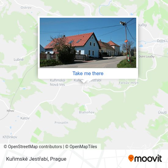 Kuřimské Jestřabí map